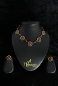 Lotus multi pendant necklace